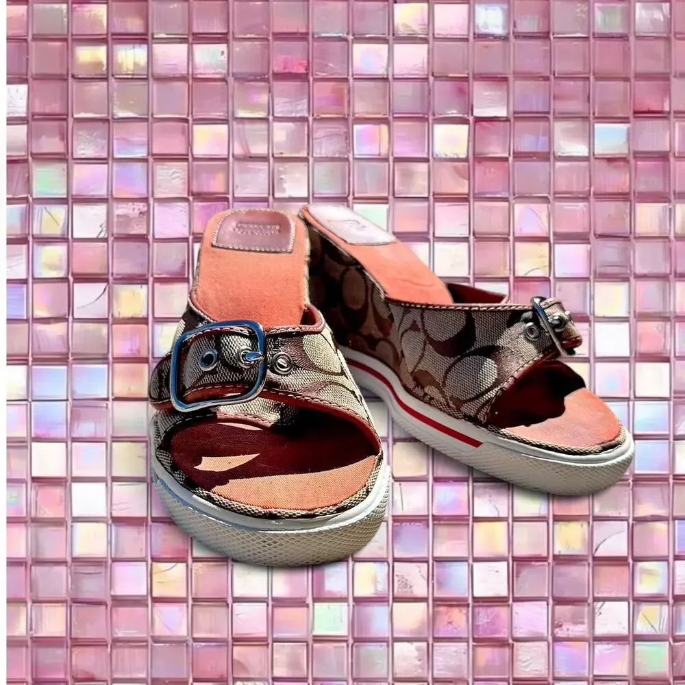 Super cute vintage coach wedge